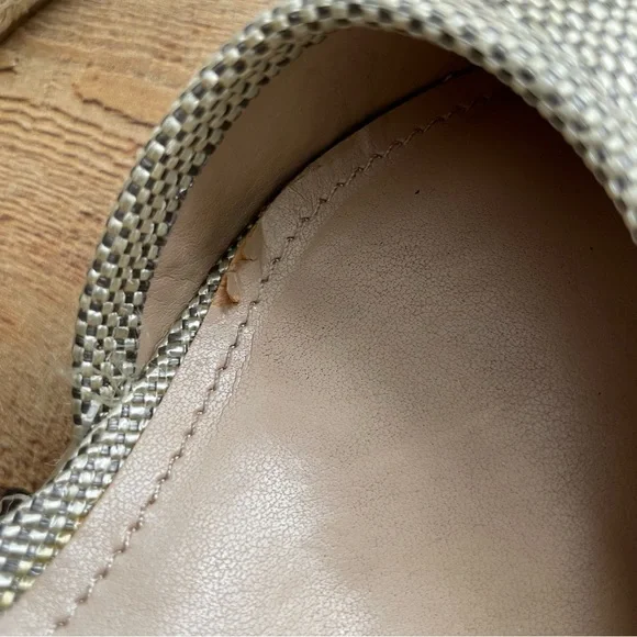 Lauren Ralph Lauren Buckle Tie Wedge Heel Espadrille Shoes Womens Size 7 - Picture 8 of 12